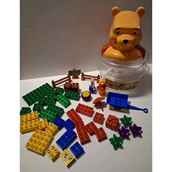 Winnie The Pooh Lego Duplo 2989 Pooh's Honey Pot Set Missing 3 - Picture 1 of 12